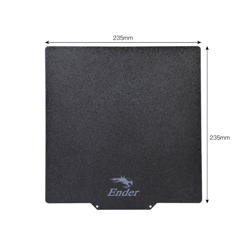 Creality Frosted Black PEI Magnetic Flexible Plate Bed Platform Build Surface 235x235mm - Image 3