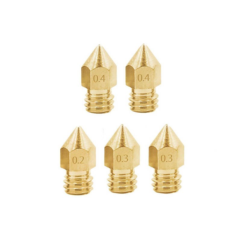 Creality Standard MK8 Copper/Brass Nozzle 1.75mm 0.3mm