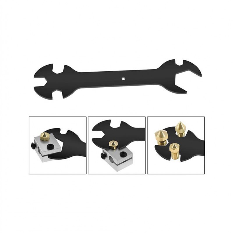 Long 5 in 1 Nozzle Wrench Spanner for E3D MK8 MK10