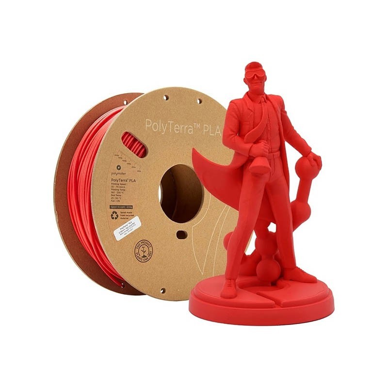 Polymaker PolyTerra PLA 3D Printer Filament 1.75mm 1kg Sunrise Orange - Image 4